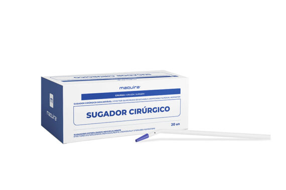 Sugador Cirúrgico Descartável Caixa C/ 20 Unidades